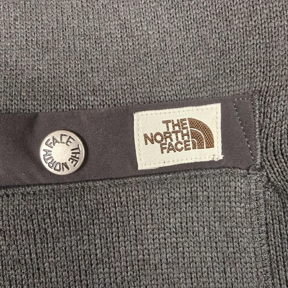 The North Face‎ Jacket Mens Large Gray Gordon Lyons Fleece Shacket Snap Pockets